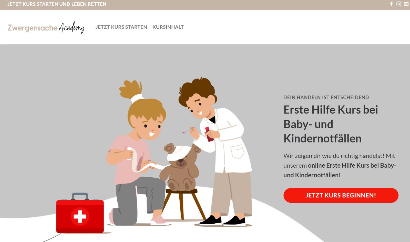 Erste Hilfe bei Baby- und Kindernotfällen